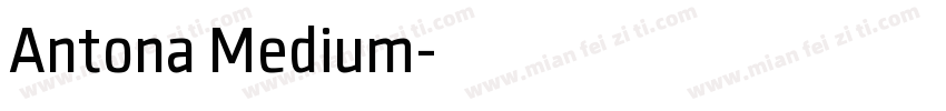 Antona Medium字体转换